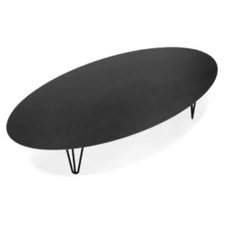 Table Basse Design "Hilona" 160cm Noir -Pas Cher Mobiliora Magasin table basse 19509623