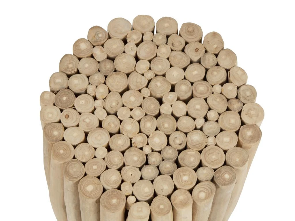 Table D'appoint En Teck - Coloris : Naturel - LUTIANA 10 Table D'appoint En Teck - Coloris : Naturel - LUTIANA – Image 8
