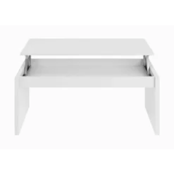 Table Basse Relevable Blanc - GIO - L 102 X L 50 X H 43/54 Cm -Pas Cher Mobiliora Magasin table basse 19724065