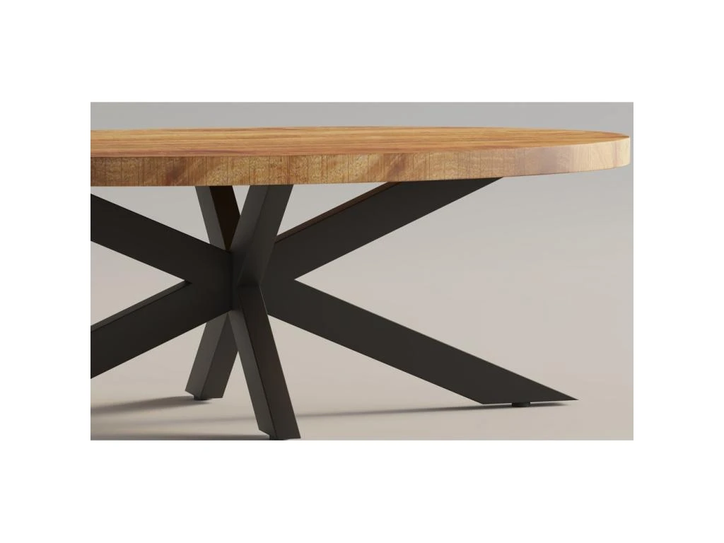 Table Basse Ovale Collection MADEIRO Marron. 7 Table Basse Ovale Collection MADEIRO Marron. – Image 5