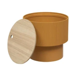 Table à Café Avec Coffre De Rangement En Bois Peint Moutarde D 38,5 X H 35 Cm 6 Table à Café Avec Coffre De Rangement En Bois Peint Moutarde D 38,5 X H 35 Cm -Pas Cher Mobiliora Magasin table basse 19801991