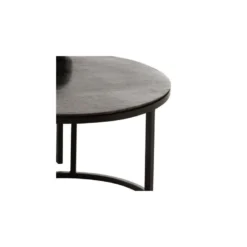 Tables Gigognes Rondes Métal Noir - ZANDVORT 12 Tables Gigognes Rondes Métal Noir - ZANDVORT -Pas Cher Mobiliora Magasin table basse 19815751