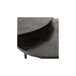 Tables Gigognes Rondes Métal Noir - ZANDVORT 13 Tables Gigognes Rondes Métal Noir - ZANDVORT -Pas Cher Mobiliora Magasin table basse 19815753