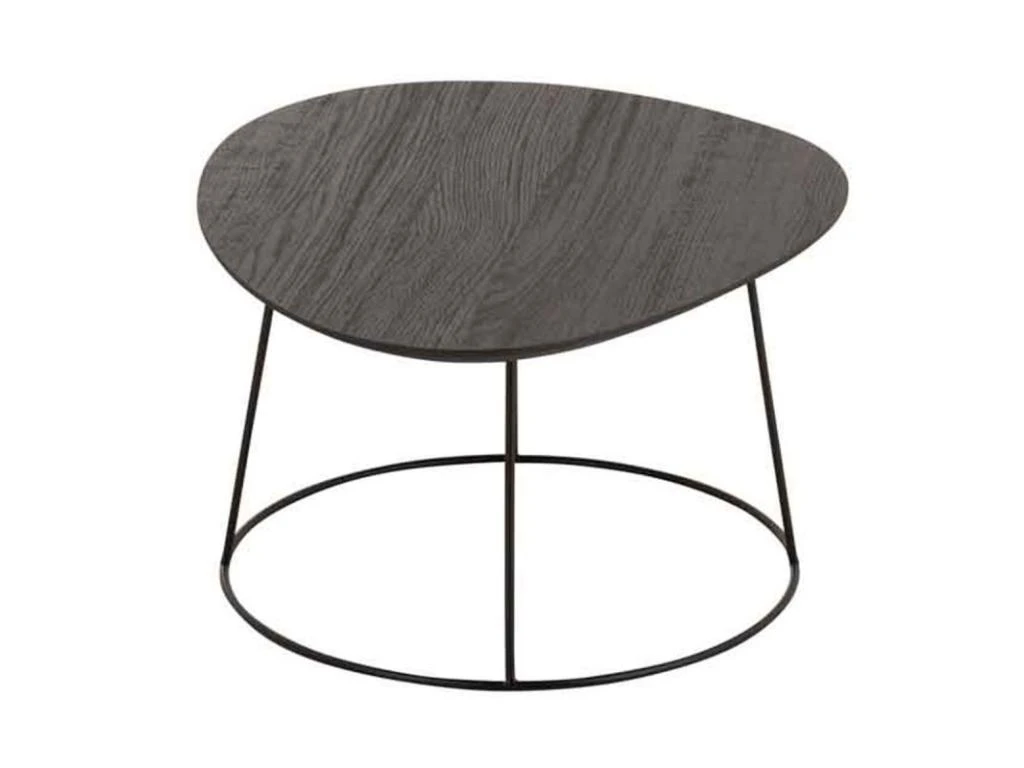 Table Basse Design "Mesla" 121cm Marron Foncé 5 Table Basse Design "Mesla" 121cm Marron Foncé – Image 3