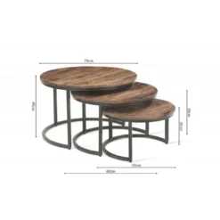 Table Basse Collection ARNOLD Marron-bois. 9 Table Basse Collection ARNOLD Marron-bois. -Pas Cher Mobiliora Magasin table basse 19823603