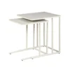 Tables Gigognes Plateau Céramique Gris Clair - LADAS