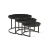 Table Basse Collection ARNOLD Noir. -Pas Cher Mobiliora Magasin table basse 19823659