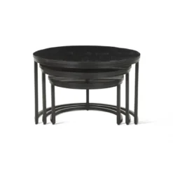 Table Basse Collection ARNOLD Noir. -Pas Cher Mobiliora Magasin table basse 19823665