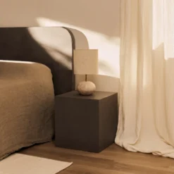 Table D’appoint Du Microciment En Couleur Cuivre 40 Cm -Pas Cher Mobiliora Magasin table basse 19887403