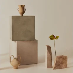 Table D’appoint Du Microciment En Couleur Liquen 40 Cm -Pas Cher Mobiliora Magasin table basse 19887455