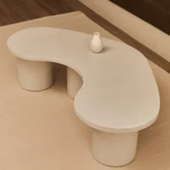 Table Basse Du Microciment En Couleur Blanc 130 Cm 10 Table Basse Du Microciment En Couleur Blanc 130 Cm -Pas Cher Mobiliora Magasin table basse 19893417