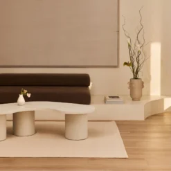 Table Basse Du Microciment En Couleur Blanc 130 Cm 11 Table Basse Du Microciment En Couleur Blanc 130 Cm -Pas Cher Mobiliora Magasin table basse 19893419