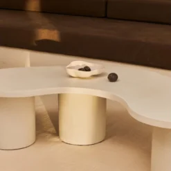 Table Basse Du Microciment En Couleur Blanc 130 Cm 12 Table Basse Du Microciment En Couleur Blanc 130 Cm -Pas Cher Mobiliora Magasin table basse 19893421