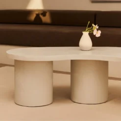 Table Basse Du Microciment En Couleur Blanc 130 Cm 13 Table Basse Du Microciment En Couleur Blanc 130 Cm -Pas Cher Mobiliora Magasin table basse 19893423