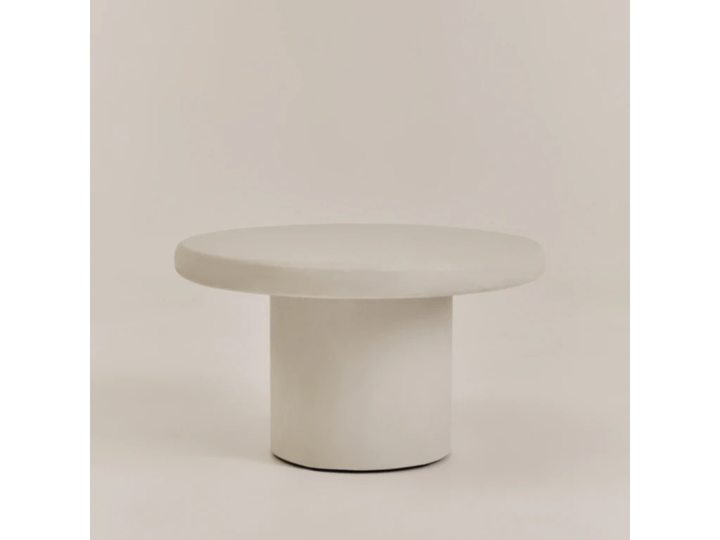 Table D’appoint Du Microciment En Couleur Blanc 45 Cm 5 Table D’appoint Du Microciment En Couleur Blanc 45 Cm – Image 3