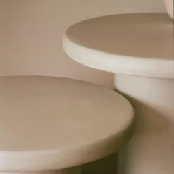 Table D’appoint Du Microciment En Couleur Blanc 45 Cm 11 Table D’appoint Du Microciment En Couleur Blanc 45 Cm -Pas Cher Mobiliora Magasin table basse 19893503