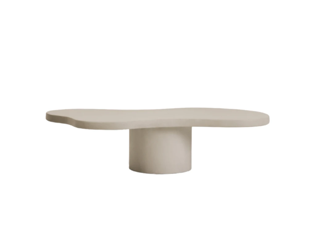 Table Basse Du Microciment En Couleur Blanc 120 Cm 3 Table Basse Du Microciment En Couleur Blanc 120 Cm