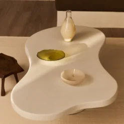 Table Basse Du Microciment En Couleur Blanc 120 Cm 11 Table Basse Du Microciment En Couleur Blanc 120 Cm -Pas Cher Mobiliora Magasin table basse 19893575