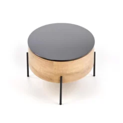 Table Basse Design 120 Cm X 60 Cm X 37 Cm - Chêne Doré/Or -Pas Cher Mobiliora Magasin table basse 19911231