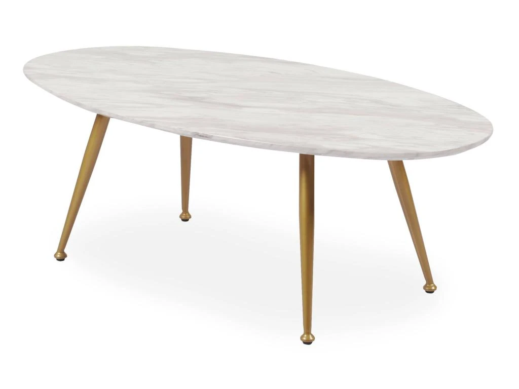 Table Basse Ovale Romy Effet Marbre 5 Table Basse Ovale Romy Effet Marbre – Image 3