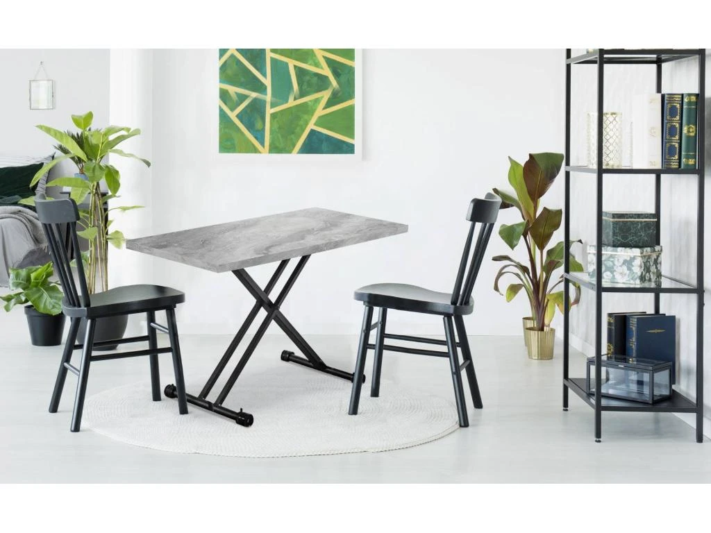 Table Basse Relevable Duke Effet Marbre Gris 4 Table Basse Relevable Duke Effet Marbre Gris â Image 2