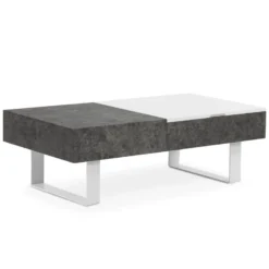 Table Basse Relevable Polly Effet Béton