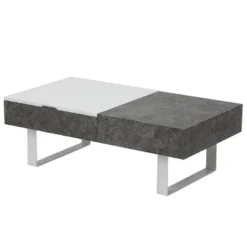 Table Basse Relevable Polly Effet Béton -Pas Cher Mobiliora Magasin table basse 20009997