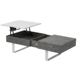 Table Basse Relevable Polly Effet Béton -Pas Cher Mobiliora Magasin table basse 20009999