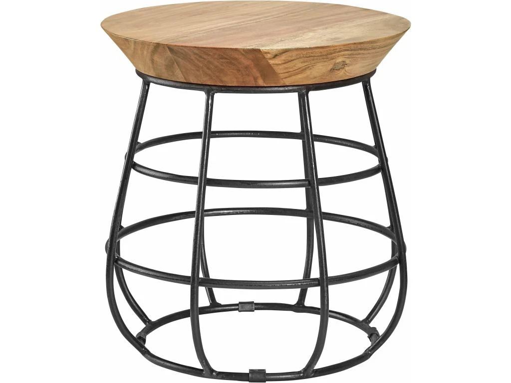 Table D'appoint Shalini Marron Gris 3 Table D'appoint Shalini Marron Gris