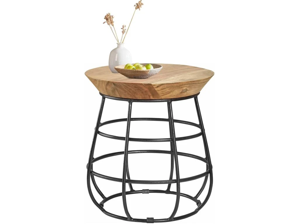 Table D'appoint Shalini Marron Gris 4 Table D'appoint Shalini Marron Gris – Image 2