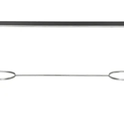 Table D'appoint Argent Et Noir 160 X 40 X 81.28 Cm - Maebelle