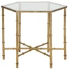 Table D'appoint Or Et Transparent 44 X 51 X 43.18 Cm - Bea -Pas Cher Mobiliora Magasin table basse 21029307