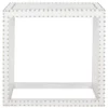 Table D'appoint Blanc 40 X 60 X 59.94 Cm - Verena -Pas Cher Mobiliora Magasin table basse 21029389