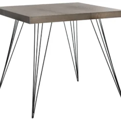 Table D'appoint Blanc Et Noir 50 X 50 X 59.94 Cm - Dosia -Pas Cher Mobiliora Magasin table basse 21029463