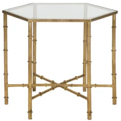 Table D'appoint Argent Et Noir 50 X 43 X 43.18 Cm - Bea -Pas Cher Mobiliora Magasin table basse 21029519