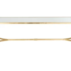 Table D'appoint Or Et Transparent 66 X 127 X 45.72 Cm - Ferne