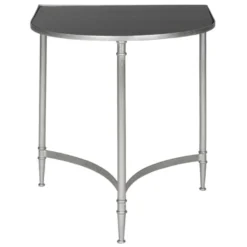 Table D'appoint Argent Et Noir 50 X 45 X 50.8 Cm - Lassie