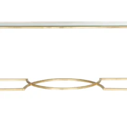 Table D'appoint Or Et Transparent 41 X 160 X 81.28 Cm - Cleva