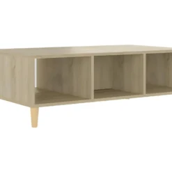 Table Basse Blanc Et Chêne Sonoma 103,5x60x35 Cm Aggloméré 18 Table Basse Blanc Et Chêne Sonoma 103,5x60x35 Cm Aggloméré -Pas Cher Mobiliora Magasin table basse 21081879