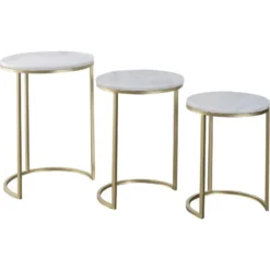 Tables D'appoint Gigognes Marbre Tria -Pas Cher Mobiliora Magasin table basse 21096601