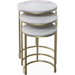 Tables D'appoint Gigognes Marbre Tria -Pas Cher Mobiliora Magasin table basse 21096605