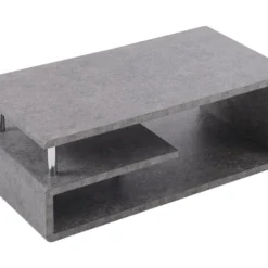 Table Basse Contemporaine - Avec LED - Finition Gris Ciment - Gris -Pas Cher Mobiliora Magasin table basse 21134275