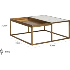 Table De Salon Duran -Pas Cher Mobiliora Magasin table basse 21289359