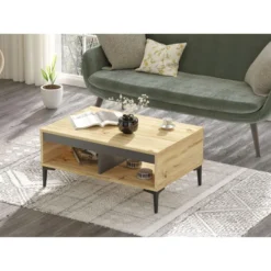 Table Basse Yurupa Aristo - Venprodin - Feutre 90 Cm - Anthracite -Pas Cher Mobiliora Magasin table basse 21306313