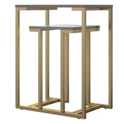 Tables Gigognes En MDF Gris Graphite -Pas Cher Mobiliora Magasin table basse 21678415