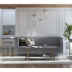 Tables Gigognes En MDF Gris Graphite -Pas Cher Mobiliora Magasin table basse 21678417