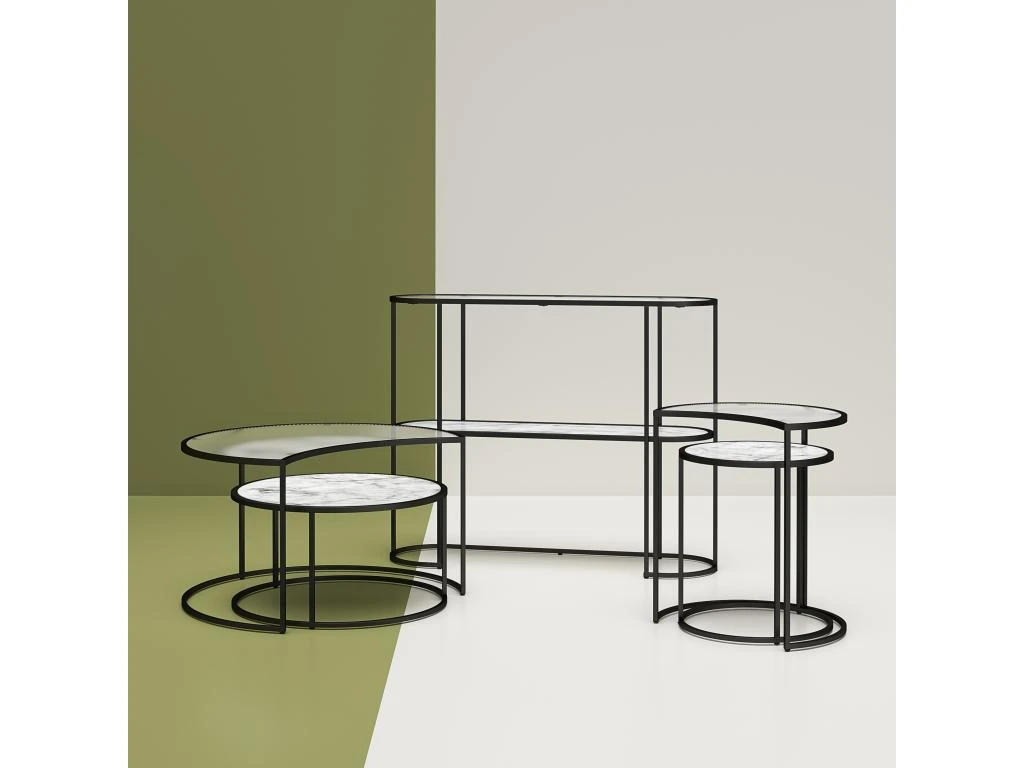 Phases De Lune Nesting C. Tables. Marbre BlancVerre 7 Phases De Lune Nesting C. Tables. Marbre BlancVerre – Image 5