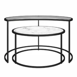 Phases De Lune Nesting C. Tables. Marbre BlancVerre 17 Phases De Lune Nesting C. Tables. Marbre BlancVerre -Pas Cher Mobiliora Magasin table basse 21678457