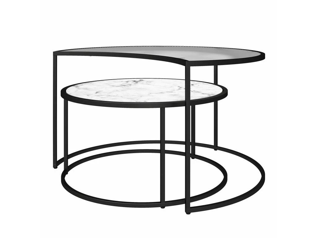 Phases De Lune Nesting C. Tables. Marbre BlancVerre 10 Phases De Lune Nesting C. Tables. Marbre BlancVerre – Image 8