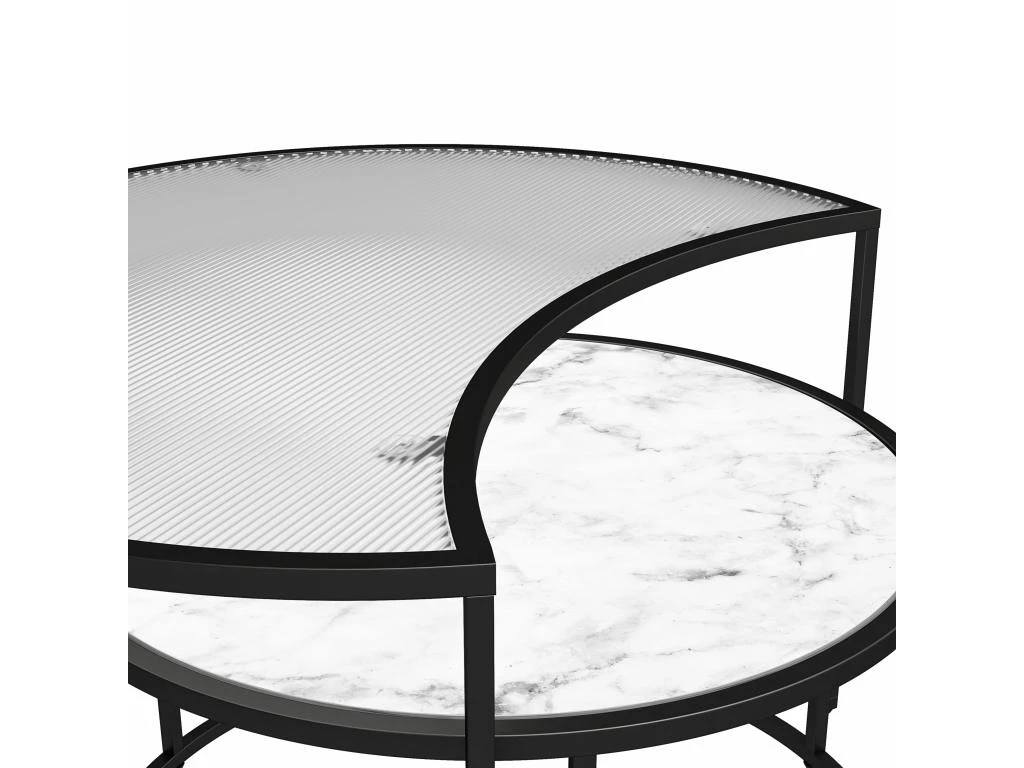 Phases De Lune Nesting C. Tables. Marbre BlancVerre 12 Phases De Lune Nesting C. Tables. Marbre BlancVerre – Image 10